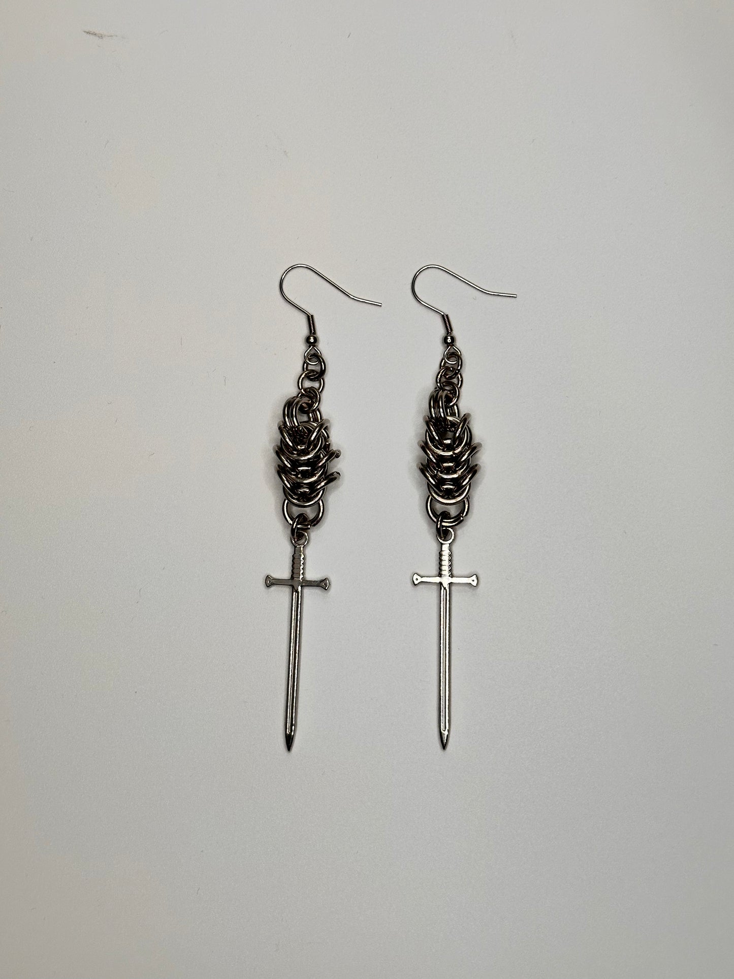 Box Chainmaile earrings
