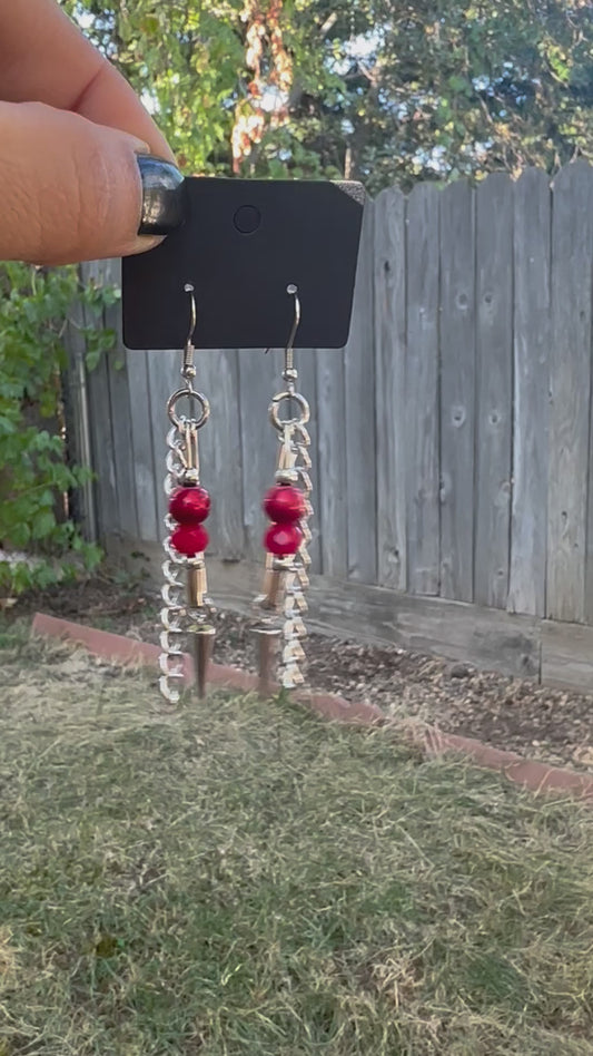 Red earrings 2